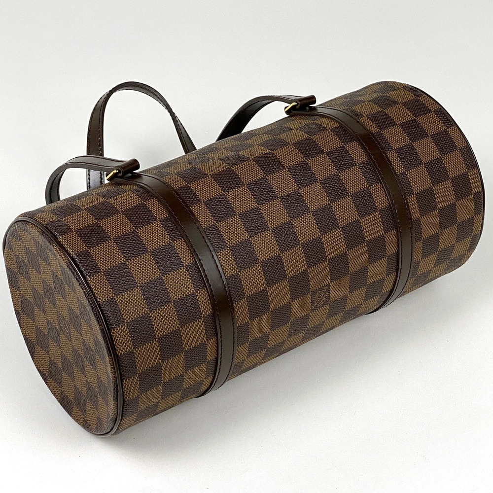 Louis Vuitton Bag Papillon handbag Barrel cylindrical brown Damier